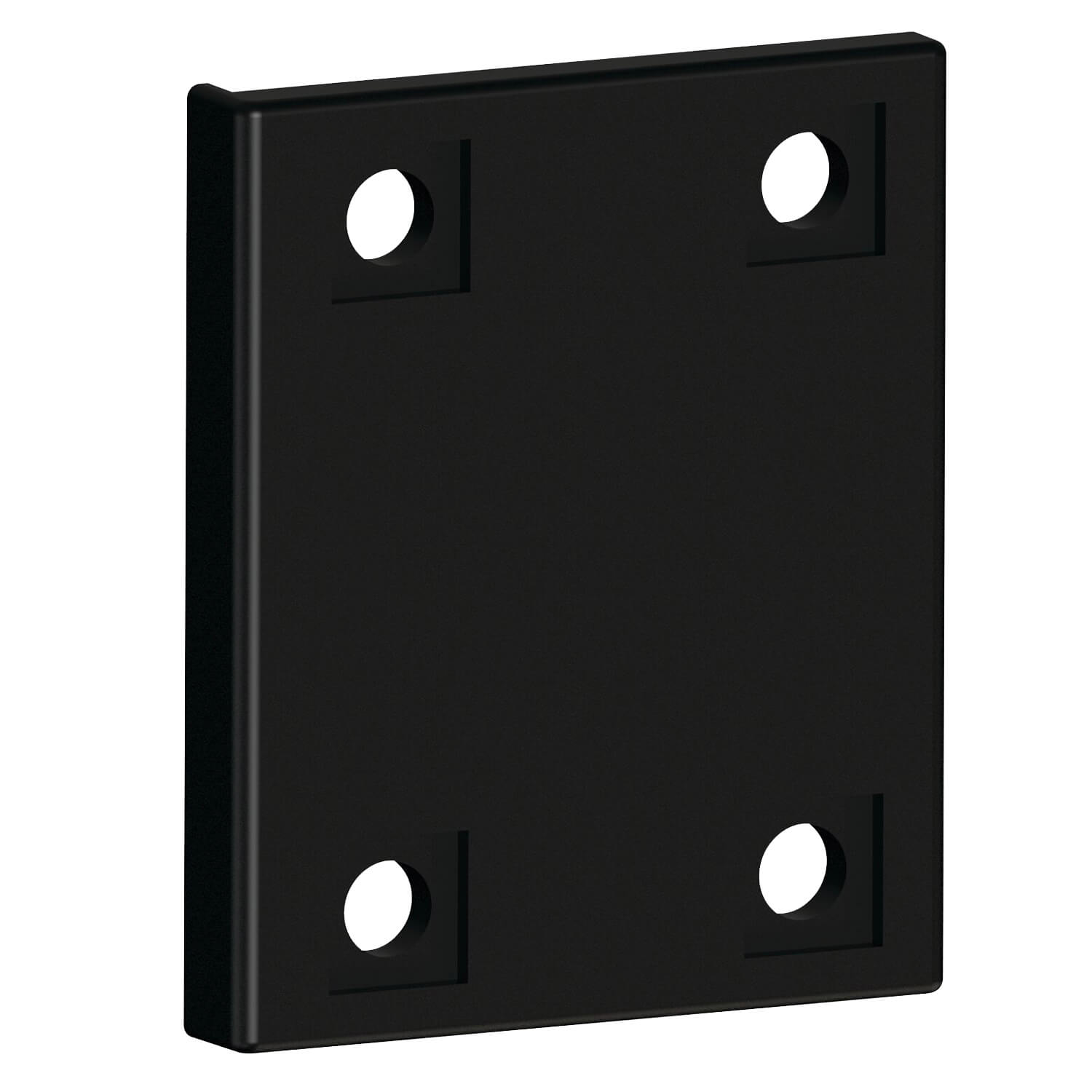 Estate Gate Hinge Back Plt Kit - Black