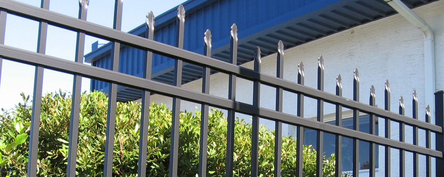 AlumiGuard Pressed Spear Style Aluminum Commercial Fences
